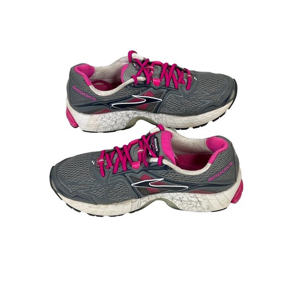 Brooks Ravenna 5 Womens 9M Pink Gray Mesh Running Athletic Shoes - Picture 4 of 12